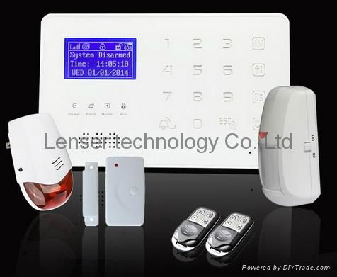 Newest IOS/Android APP control LCD GSM home burglar security wireless home alarm