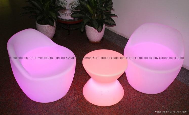 China supplier led furniture modern design led illuminated sofa 3
