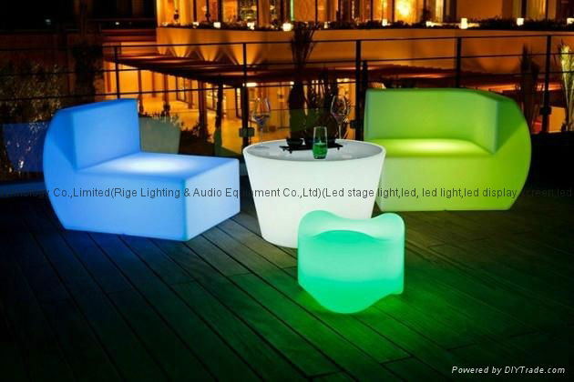 China supplier led furniture modern design led illuminated sofa