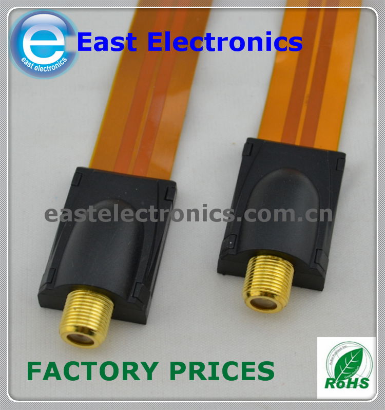 F Type RG6 Flat Under Window Cable, F window throwgh cable 2