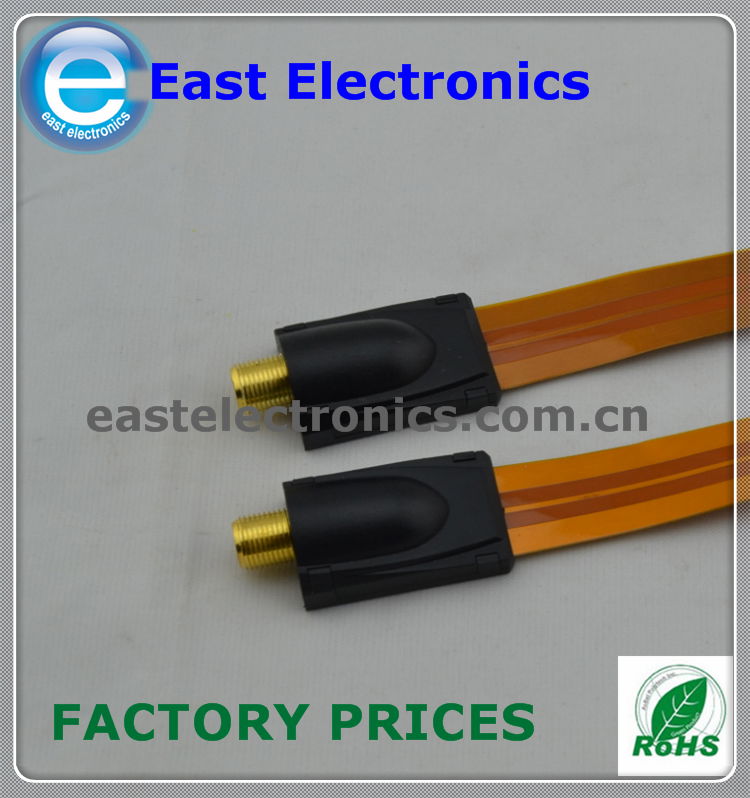 F Type RG6 Flat Under Window Cable, F window throwgh cable 3