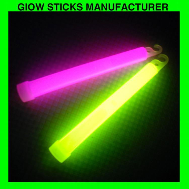 With hook 6 inch Glow Stick for halloween , Chrictmas