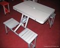 Folded table  & chair