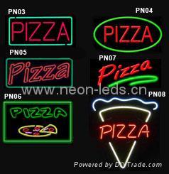 Neon Pizza Sign