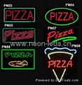 Neon Pizza Sign