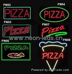 Neon Pizza Sign