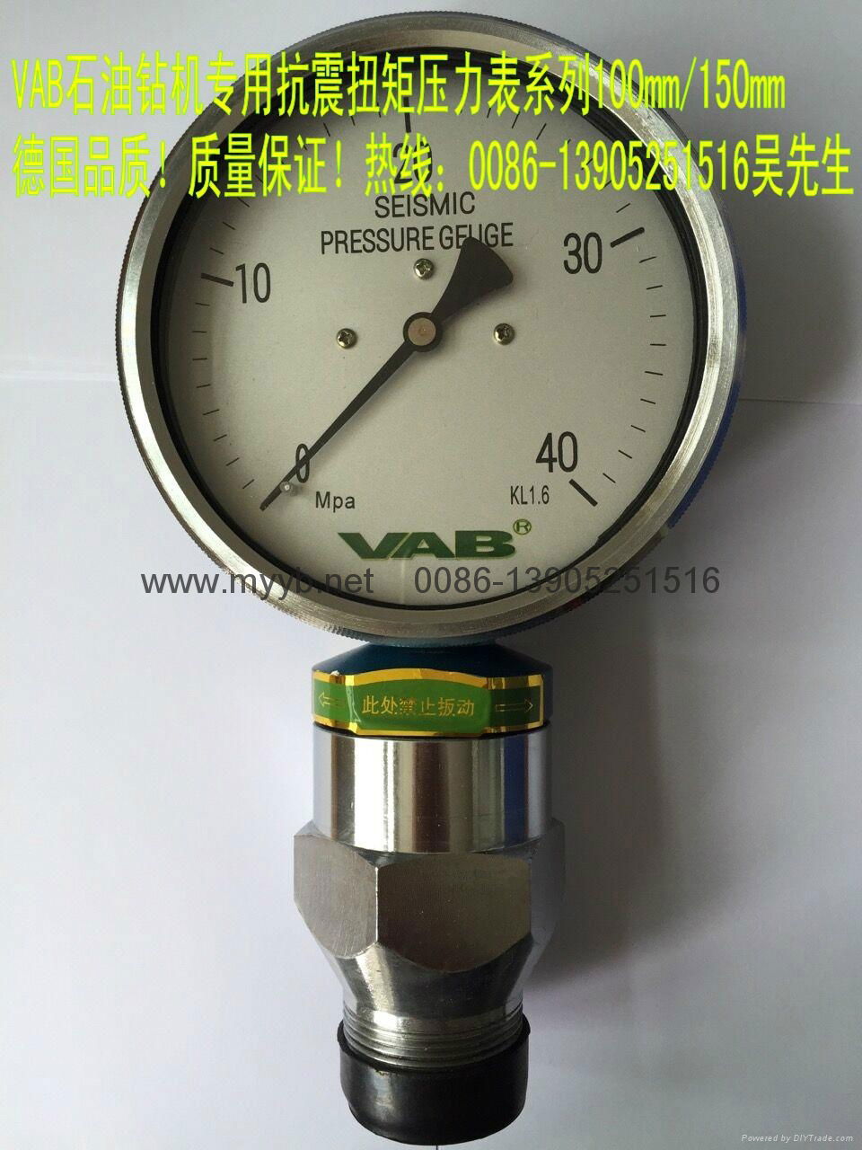 shock-resistant pressure gauge 2