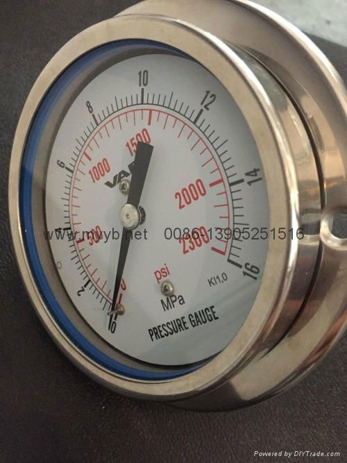 all stainless steel pressure gauge   4
