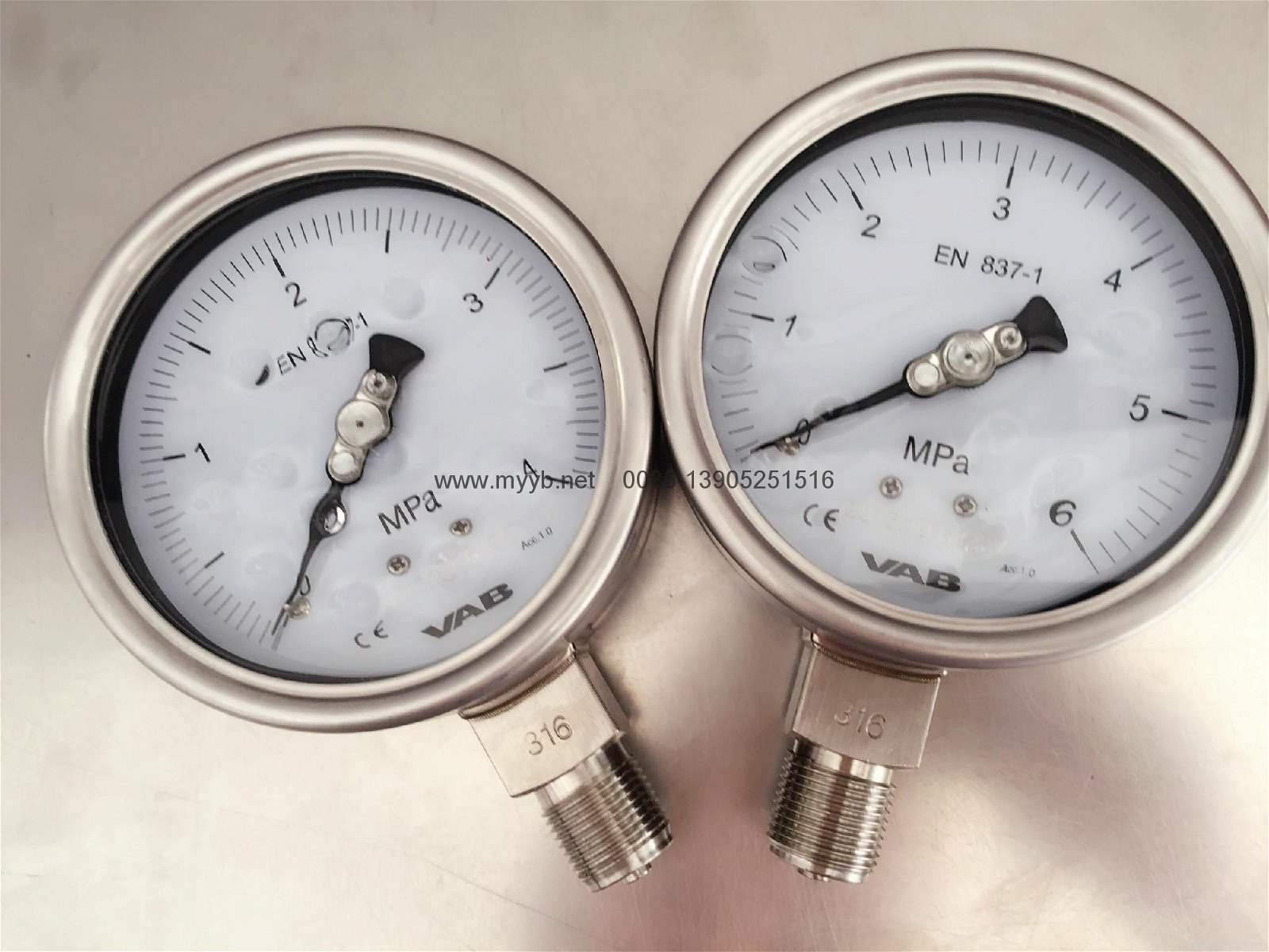 all stainless steel pressure gauge   3