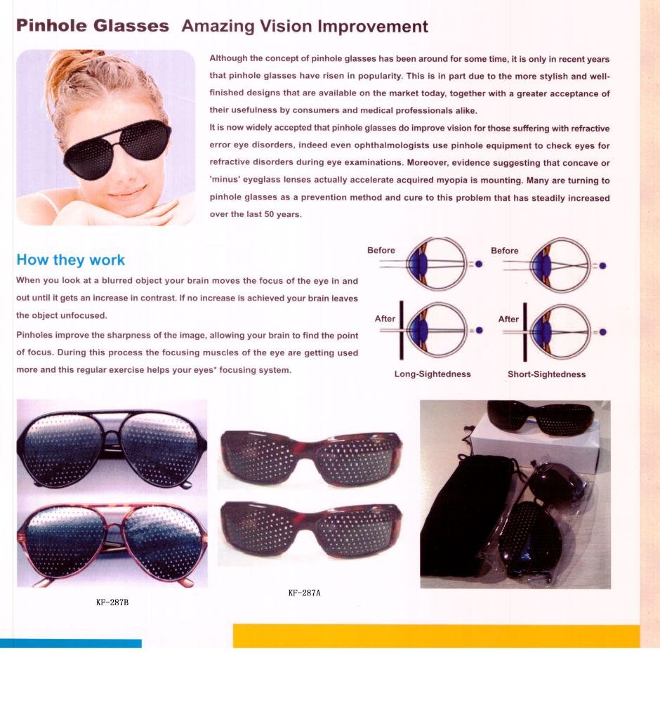 Relax Eye massager sunglasses pinhole glasses 2