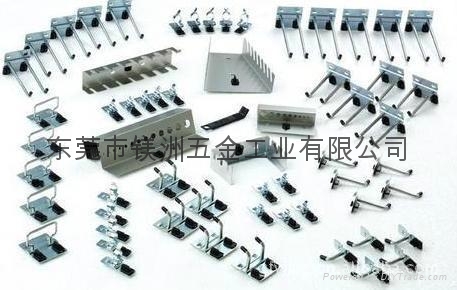 雙面方孔百葉挂板移動組合式物料整理架 4