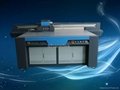 The latest  LED uv flatbed label printer made in china with KONICA 1024