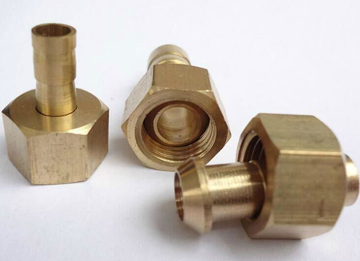 Brass air hose repair fitting 1/4 NPT for 3/8 hose barb  2