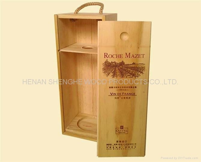 【暢銷精品】廠家力薦紅酒木盒、手工紅酒木盒 做工精緻  