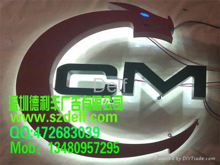 LED advertising light-emitting font