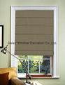 Blue Pleated Roman Windows Shades Blinds Blackout Waterpoof Sunscreen