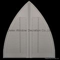 indoor basswood plantation shutters for windows and doors with standard tilt bar 2