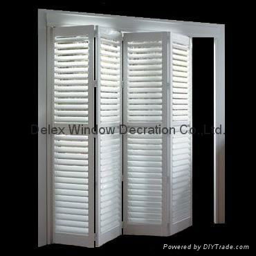 basswood sliding shutters for windows and doors with frame and rail 4