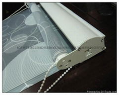 polyester fabric double roller blinds for windows with aluminum toprail