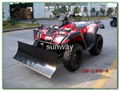 ATV snow plough 1