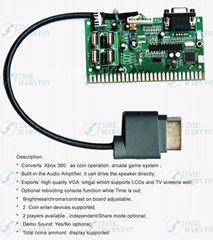 X-360 arcade VGA timer board/change the X-360 game to Jamma for LCD arcade