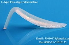 100% pure Silicone nasal implants (L type Two-stage ruled surface)