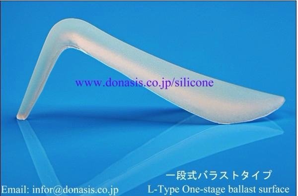 100% pure Silicone nasal implants (L type One-stage ballast surface)