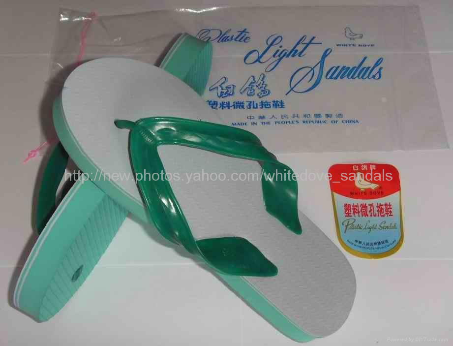 WHITE DOVE BRAND+SUN DOVE BRAND  PLASTIC LIGHT SANDALS  2