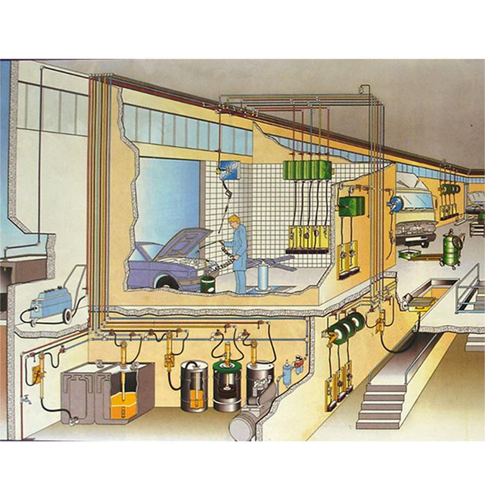 供應深圳寶潤佳壁挂式氣動稀油加註機 3