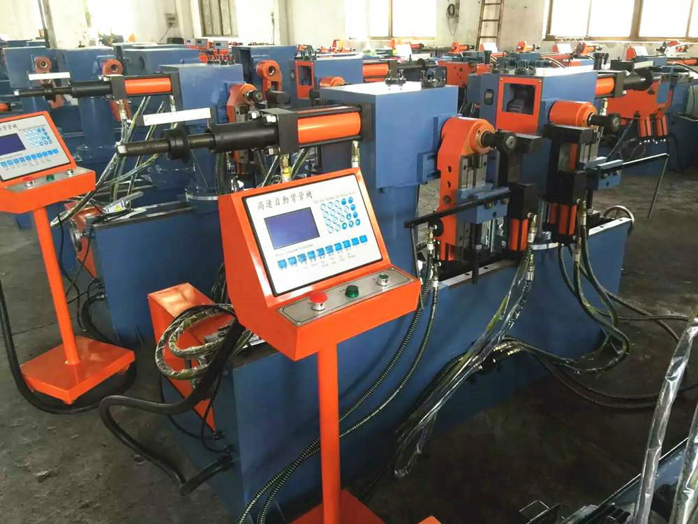 Global warranty China manufacturer Double Head Pipe Bending Machine 3