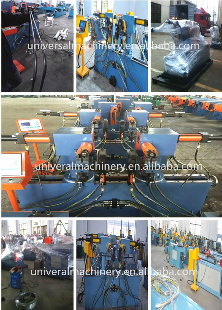 Global warranty China manufacturer Double Head Pipe Bending Machine 5