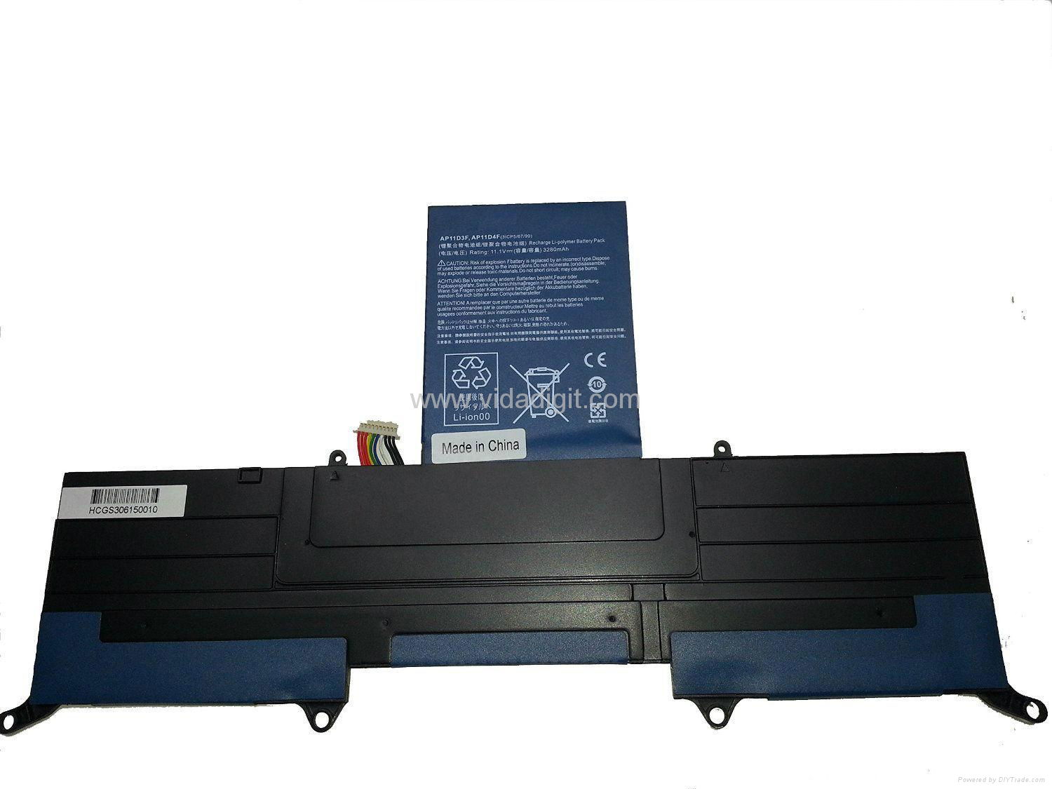 Laptop Battery For Acer Aspire S3 S3-391 S3-951 AP11D4F AP11D3F MS2346 Ultrabook 2