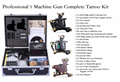 3 gun tattoo machine kit  tattoo kits tattoo guns 2