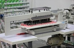 100 needle shirring chain stitch  sewing machine 