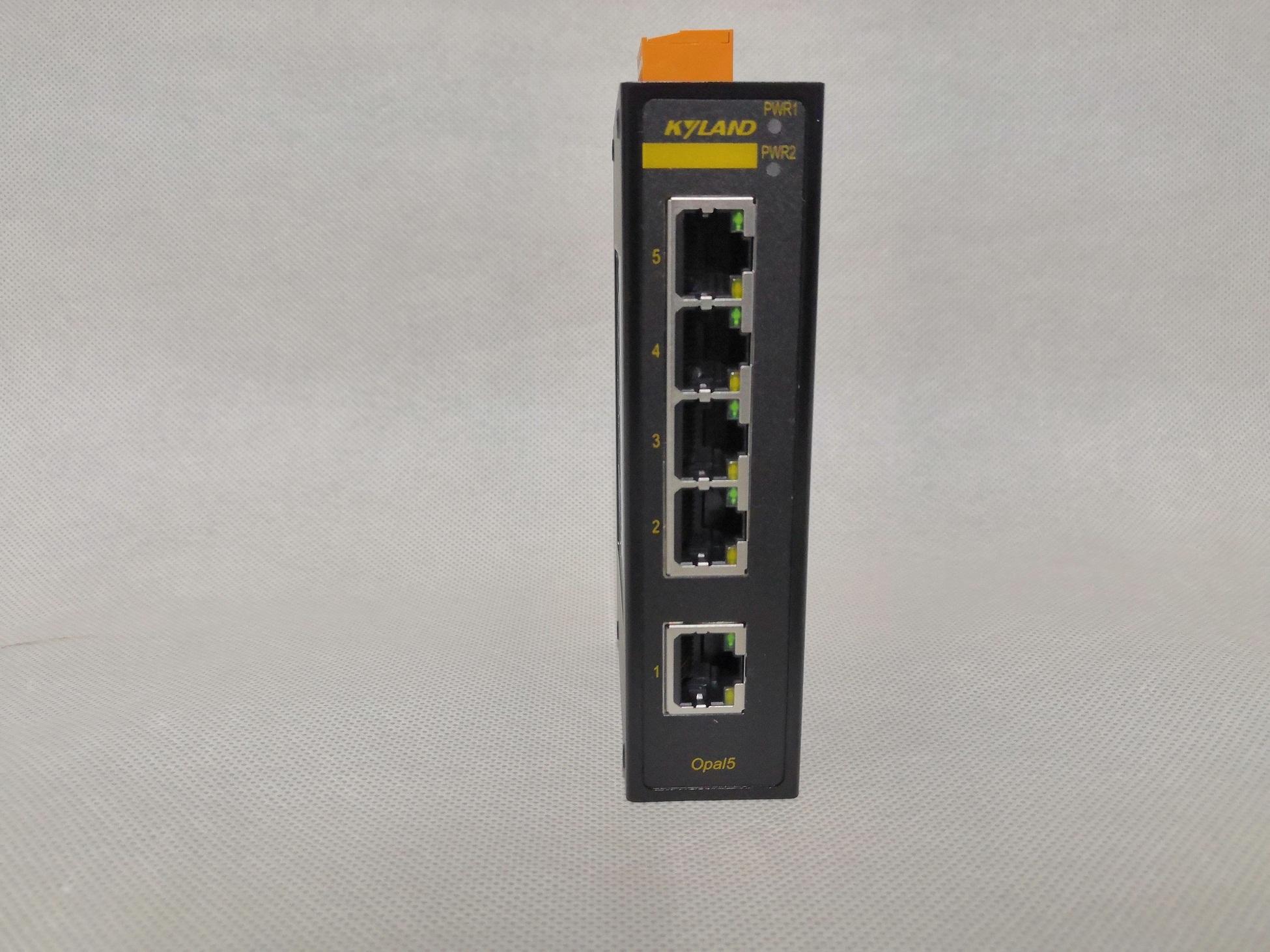 供應東土OPAL5-5T-LV-LV卡軌式交換機
