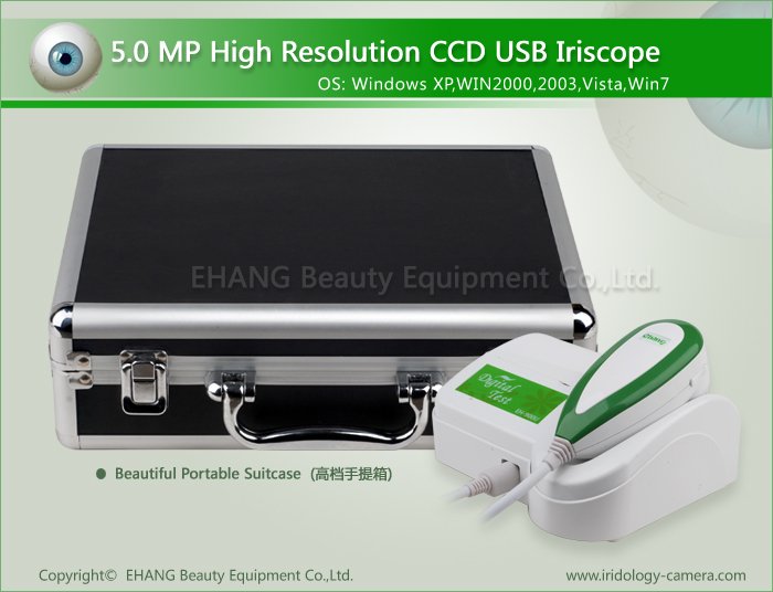 NEW 5M Pixels USB Left/Right lamp Iriscope,Iridology camera(EH-900U) 4