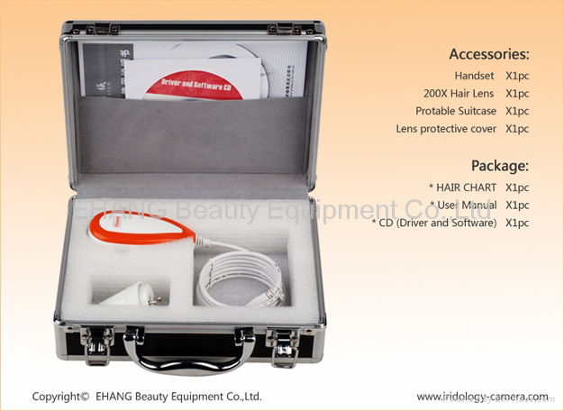 NEW 5.0 MP High Resolution USB Hair Scope,Hair Diagnosis,Hair & Beauty Scope 2
