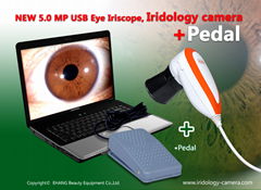 NEW 5.0 MP USB Eye Iriscope, Iridology camera+Pedal(EH-990U+P)