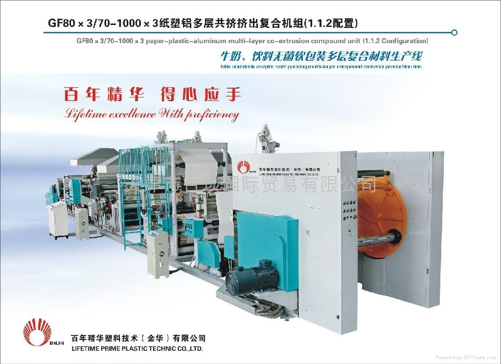 Milk and beverage packaging multi-layer extruding compound product line 2