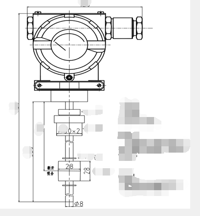 CNG压缩机用的温度浮球液位计SBW05