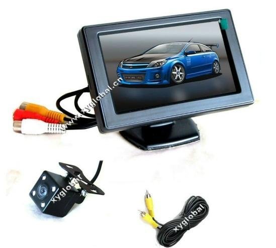 4.3inch HD car rear view camera system with night vision LED XY-3005