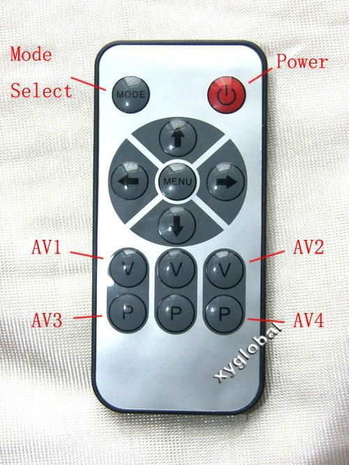 Quad split car monitor (Cross Split / H Split optional) XY-2073Q 3