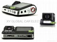 Front/Rear dual lens HD car dvr camera driving recorder 720P(XY-9615)