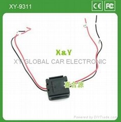 +12V DC car power filter and fuze box for car monitor and camera