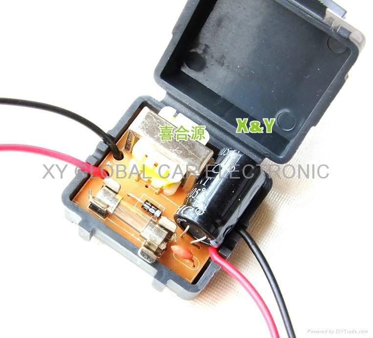 +12V DC car power filter and fuze box for car monitor and camera 2