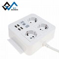 Good quality euro 4USB power stip 