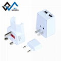 2.1 A double USB travel talent necessary The allied conversion socket