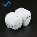 2018 new 3 USB multifunctional conversion plugs, USB quick charge