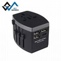 4USB multifunctional conversion plug USB charger multinational plugs