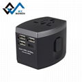 4USB multifunctional conversion plug USB charger multinational plugs